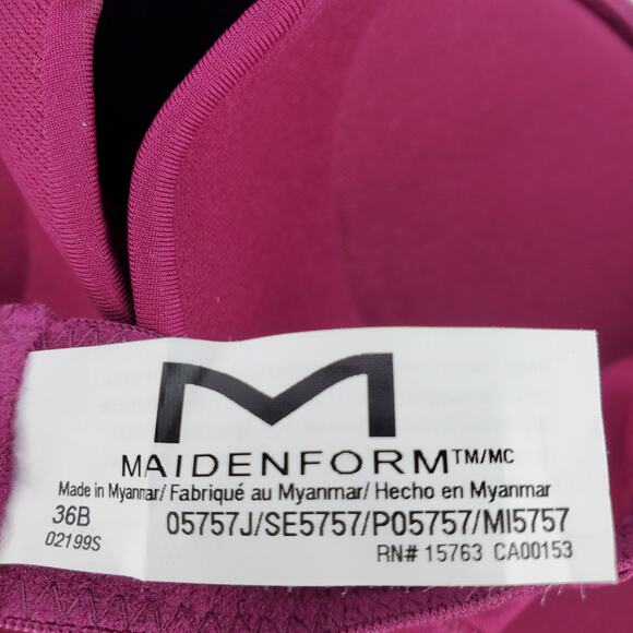 Maidenform Self Expressions 36B TShirt Push Up Bra 2 Pack Red/Pink and Black New - Picture 5 of 8